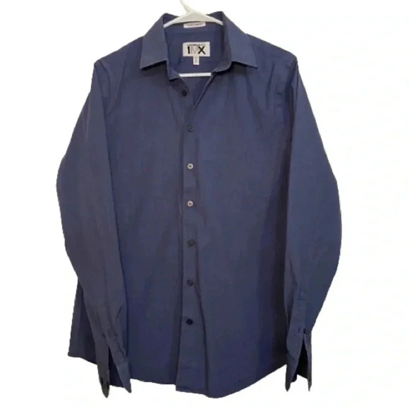 Express Men Button Up size Medium Blue Extra Slim Fit - Picture 1 of 3